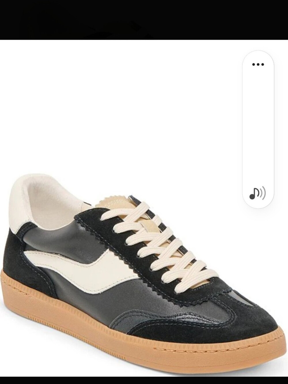Dolce Vita Black Notice Sneakers Size 10